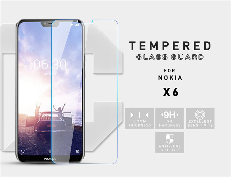 Bakeeytrade-Anti-scratch-HD-Clear-Tempered-Glass-Screen-Protector-for-Nokia-X6--61-Plus-1345453-1